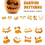 20 Printable Jack O Lantern Pumpkin Carving Patterns For Halloween With Printable Pumpkin Carving Patterns