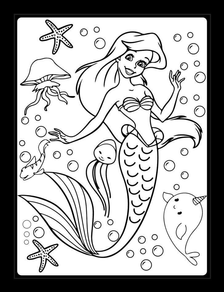 Mermaid Coloring Sheets Printable