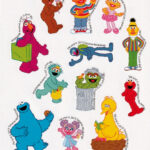 2019 Sesame Street Characters Sticker Sheet Of Elmo, Cookie, Bert, Ernie,  And Big Bird Etc, 4.5 X 6 Sheet   Etsy.de For Printable Sesame Street Characters