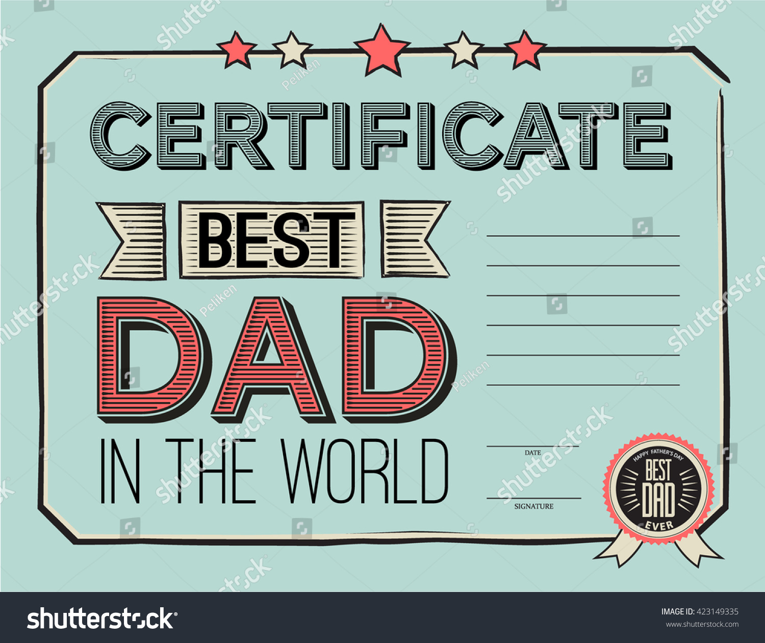 202 Best Dad Certificate Royalty-Free Images, Stock Photos inside Father&amp;#039;S Day Awards Printable