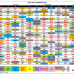 2022 Nfl Regular Season Schedule Grid & Strength Of Schedule In Printable NFL Football Schedule