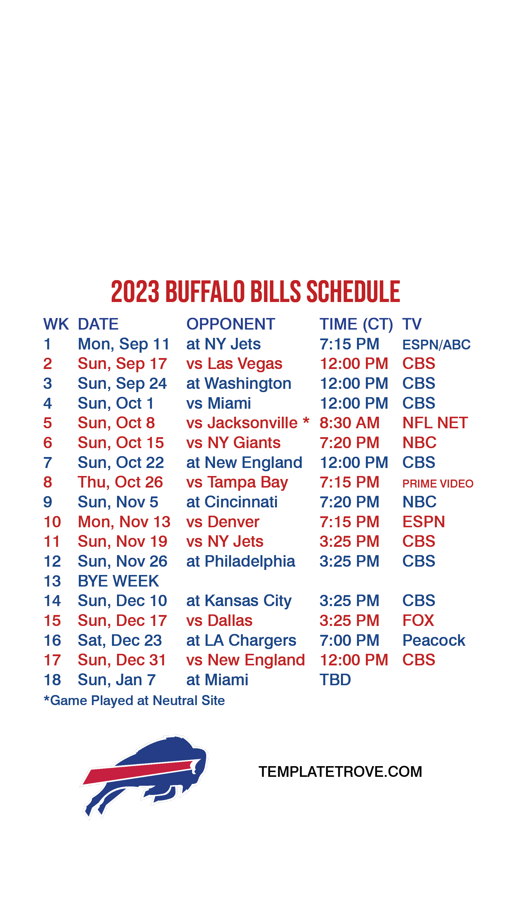 2023-2024 Buffalo Bills Lock Screen Schedule For Iphone 6-7-8 Plus intended for Buffalo Bills Schedule 2024 Printable