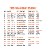 2023 2024 Chicago Bears Lock Screen Schedule For Iphone 6 7 8 Plus In Bears Schedule 2024 Printable