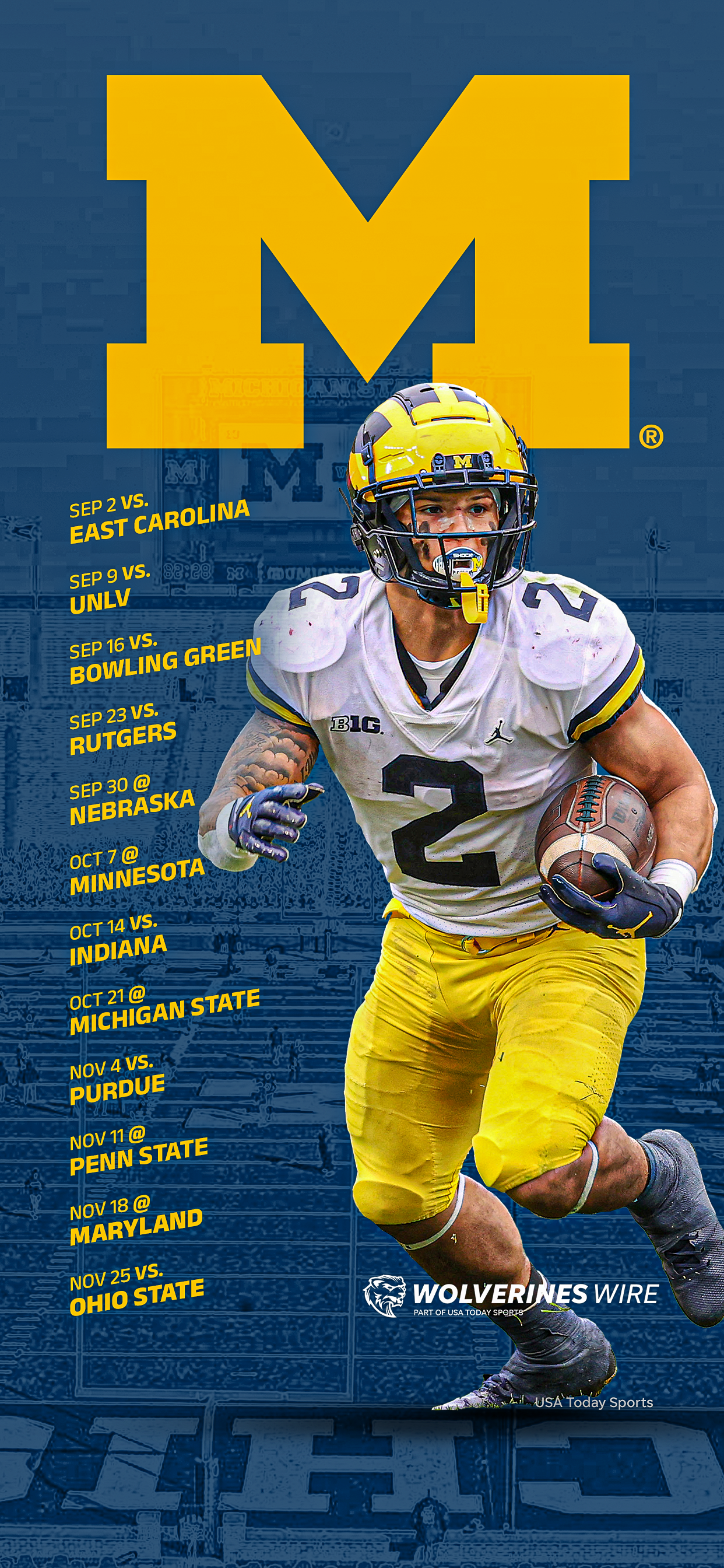 2023 Michigan Wolverines Football Schedule: Downloadable in Michigan Football Schedule 2024 Printable