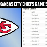 2024 2025 Kansas City Chiefs Football Games Schedule Intended For Chiefs Schedule 2024 Printable