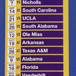 2024 Lsu Tigers Schedule 🏈 College Football Sked New‼️ Cool With Lsu Football Schedule 2024 Printable