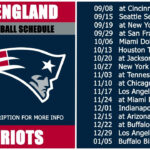 2024 New England Patriots Football Schedule Regarding Patriots Schedule 2024 Printable