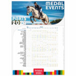 2024 – Olympic Games Paris Schedule – 50×70 Poster Equestrian Intended For Printable Paris 2024 Schedule By Sport