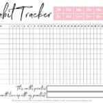 21 Free Printable Habit Trackers ⋆ The Petite Planner In Free Habit Tracker Printable