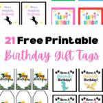 21 Free Printable Happy Birthday Gift Tags And Templates   Regarding Free Printable Editable Girls Birthday Gift Tags Svg File