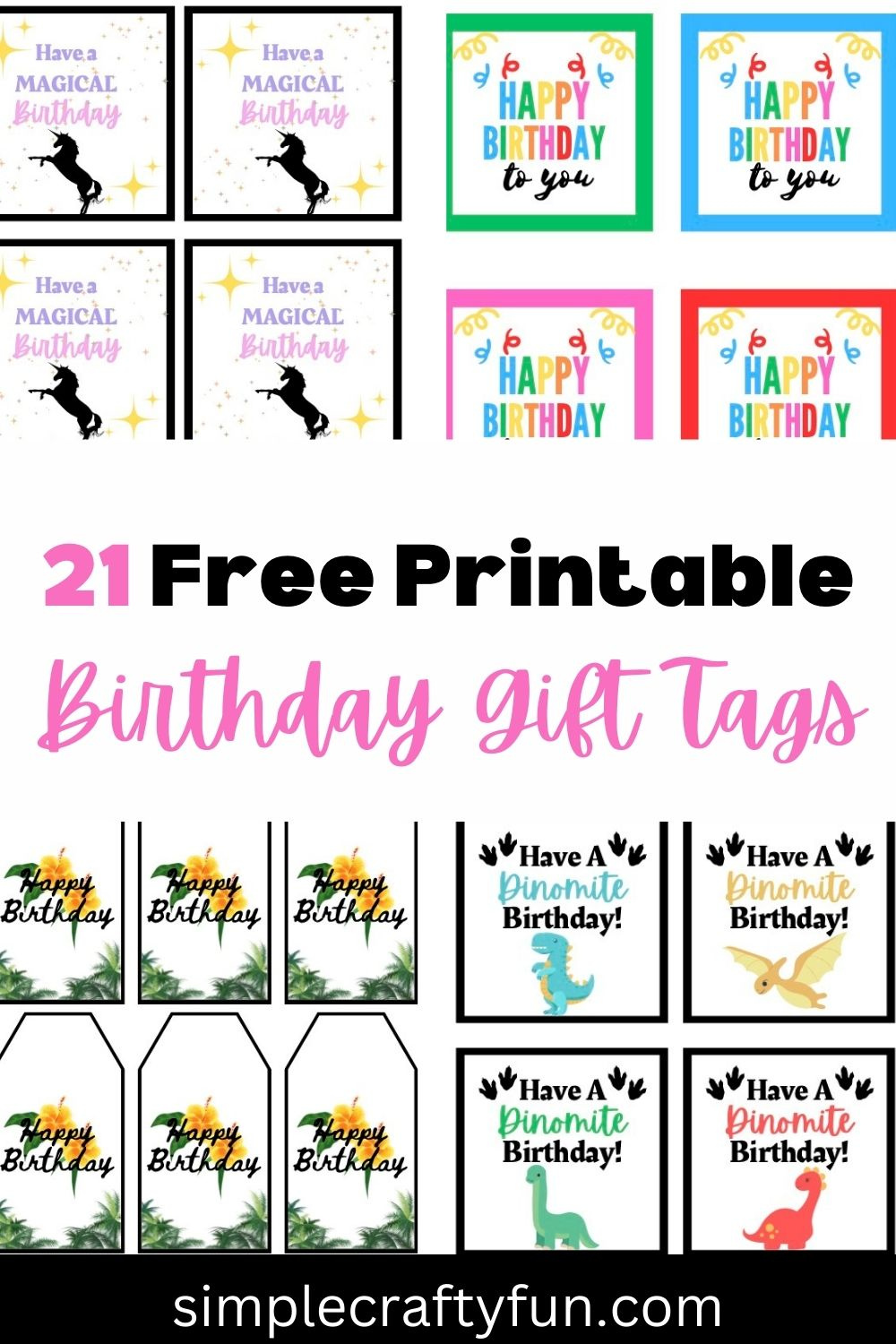 21 Free Printable Happy Birthday Gift Tags And Templates - regarding Free Printable Editable Girls Birthday Gift Tags Svg File