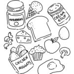 22+ Awesome Image Of Food Coloring Pages   Davemelillo Within Printable Pictures Of FoodColor