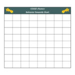 22 Printable Reward Charts For Kids (Pdf, Excel & Word) With Regard To Blank Reward Chart Printable