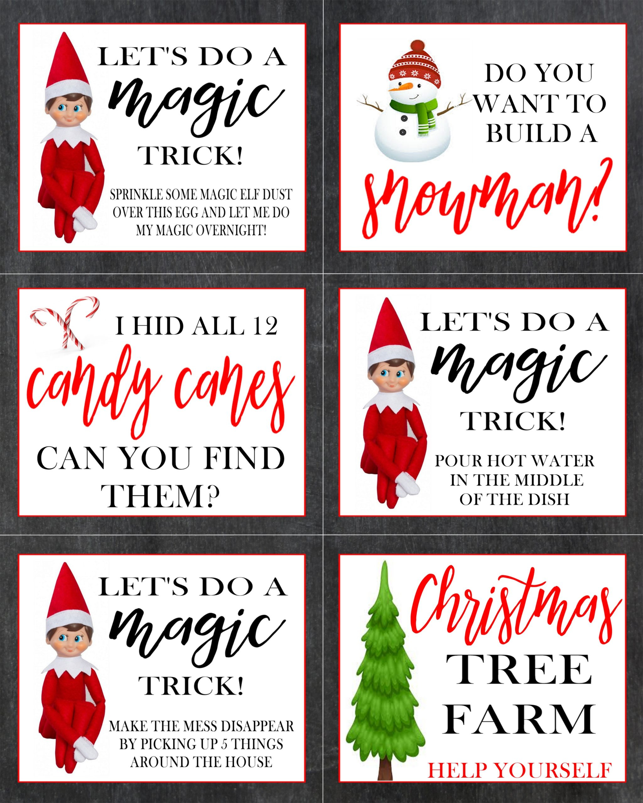 25 Easy Elf On The Shelf Ideas - Crisp Collective regarding Elf On Shelf Printables