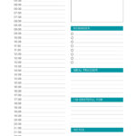 25 Printable Daily Planner Templates (Free In Word/Excel/Pdf) Throughout Free Printable Daily Planner