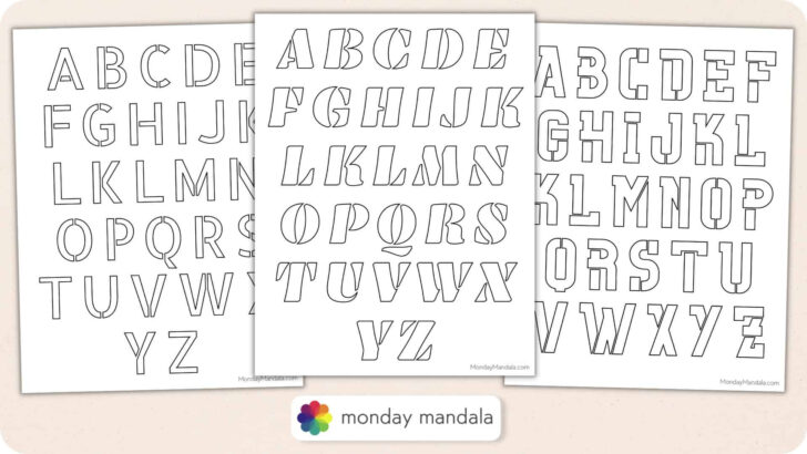 Free Printable Letter StencilsPrint