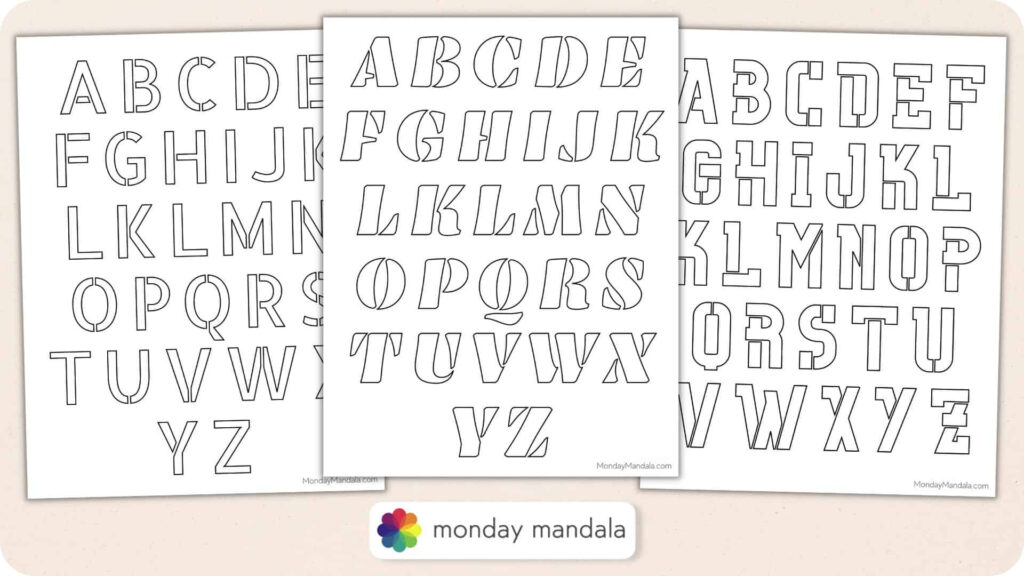 Free Printable Alphabet Stencils | FREE Printables