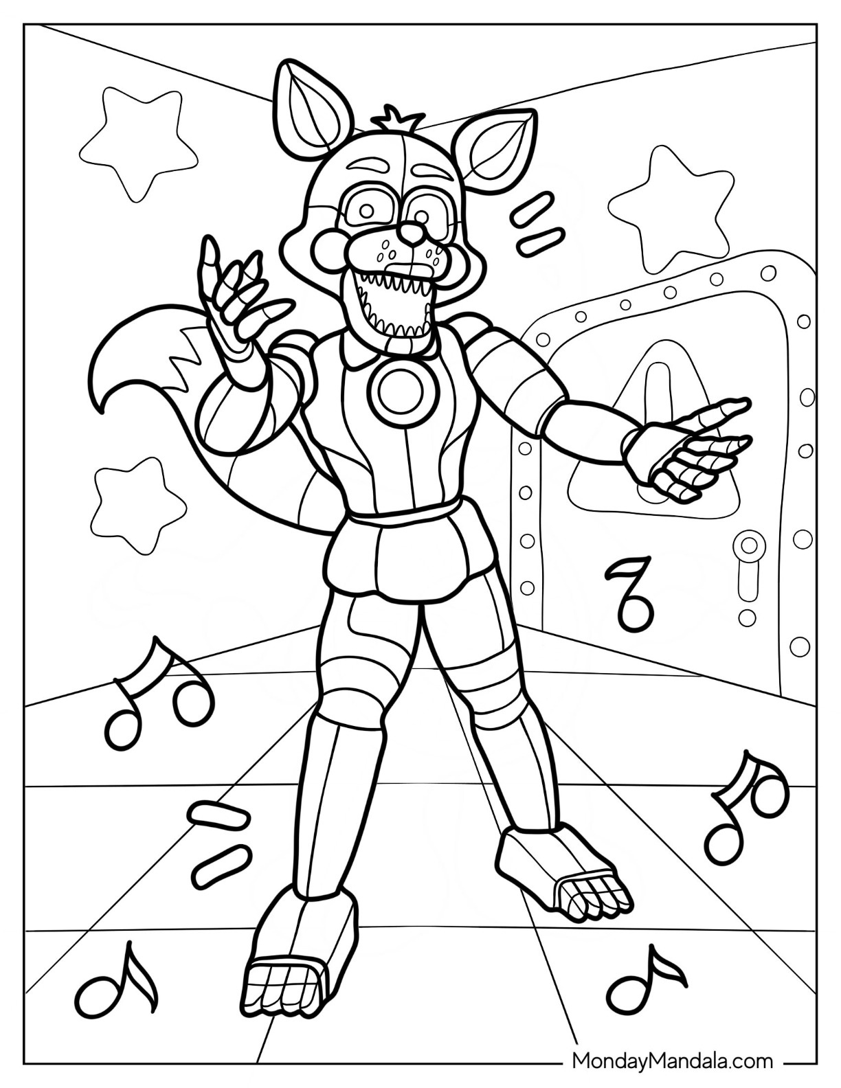 28 Five Nights At Freddie&amp;#039;S Coloring Pages (Free Pdf Printables) intended for Fnaf Name All Characters Printable