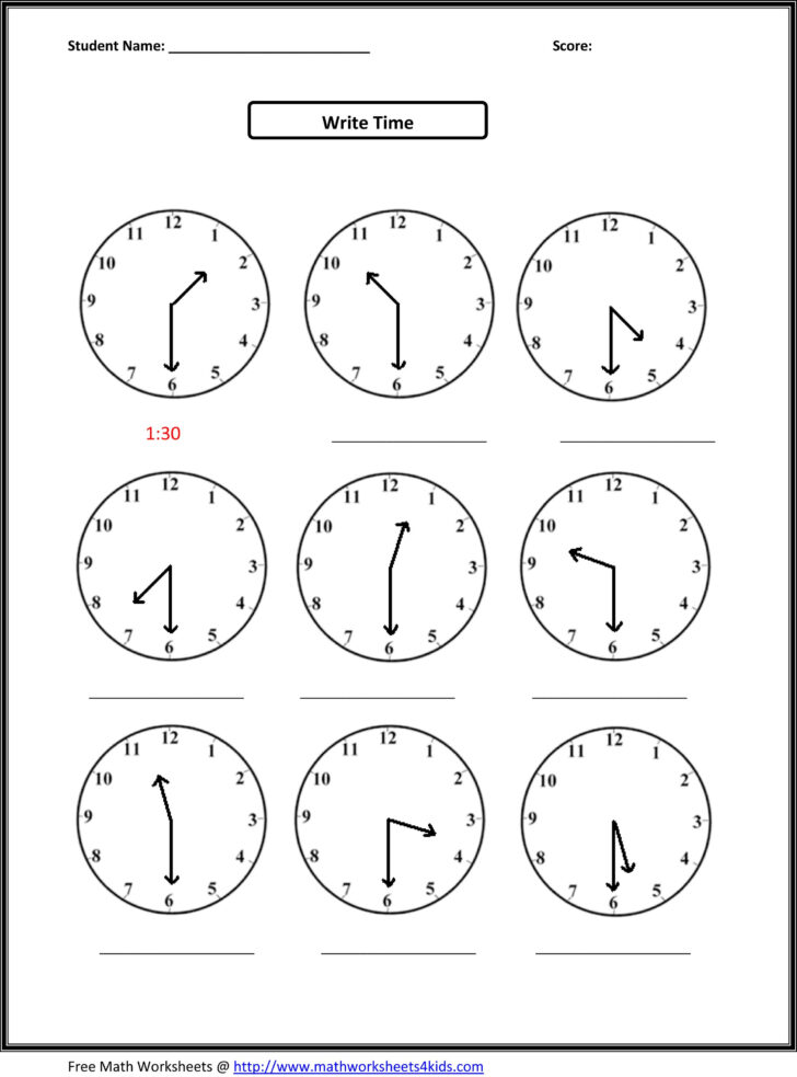 Free Printable 2nd Grade Math Worksheets