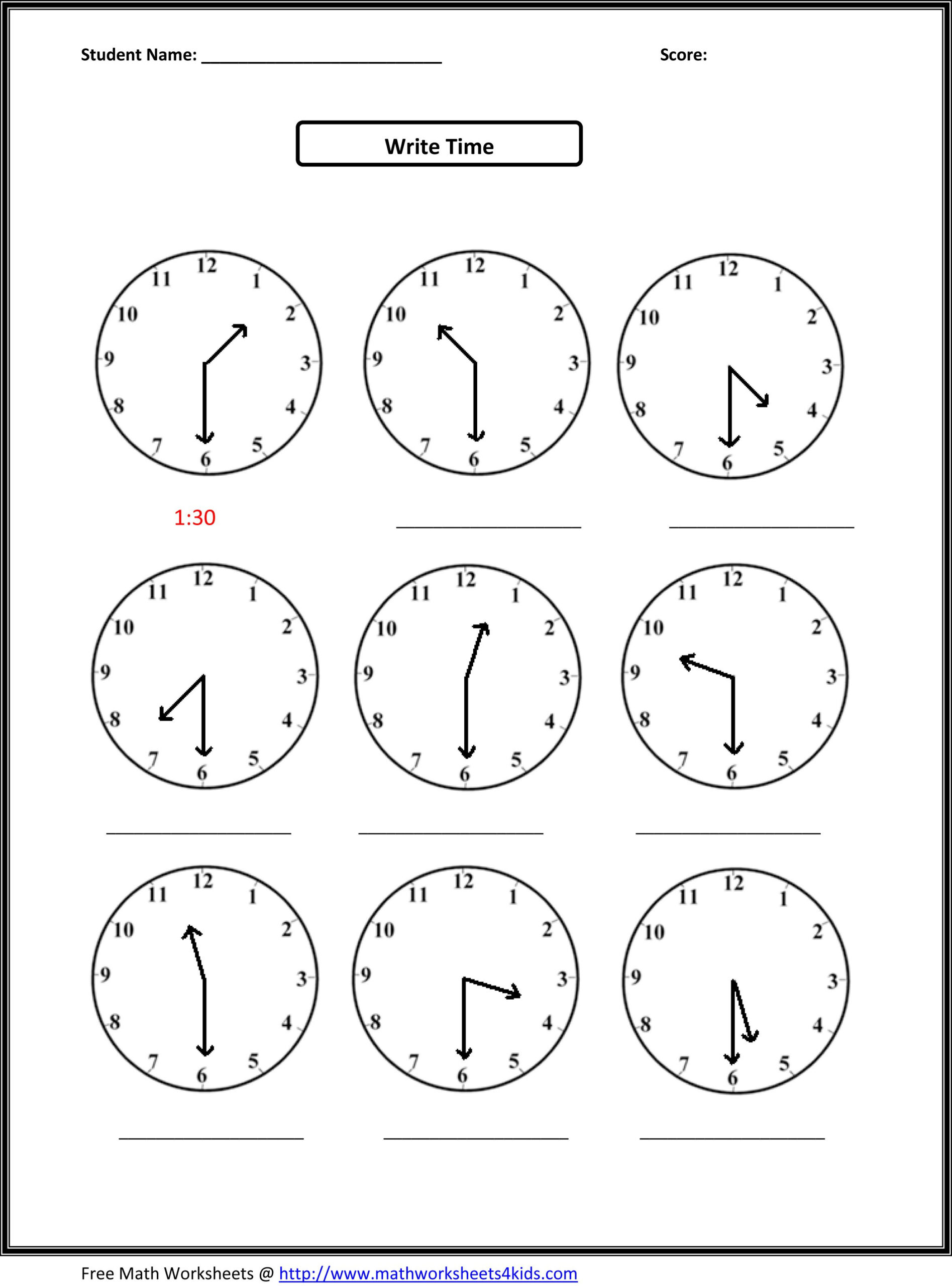 2Nd Grade Math Worksheets in Free Printable 2Nd Grade Math Worksheets