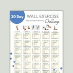 30 Day Wall Exercise Challenge Printable Wall Fitness Quick With Printable Wall Pilates Chart