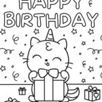 30 Free Printable Happy Birthday Coloring Pages For Kids Within Happy Birthday Coloring Printables