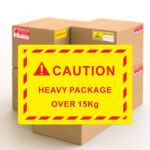 30Pcs Caution Heavy Package Stickers Warning Sign Shipping Label Regarding Printable Heavy Package Sticker