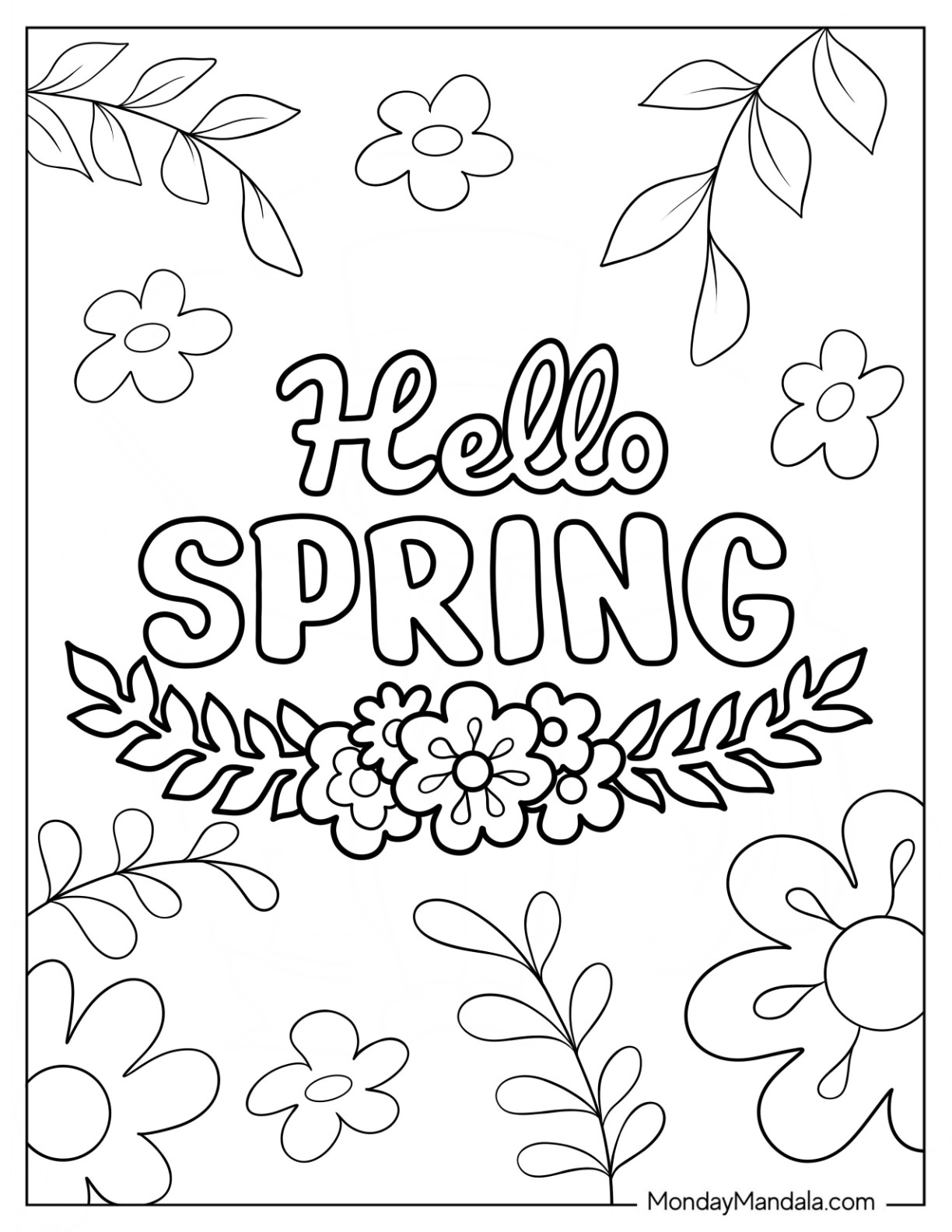 36 Spring Coloring Pages (Free Pdf Printables) in Spring Coloring Sheets Printable