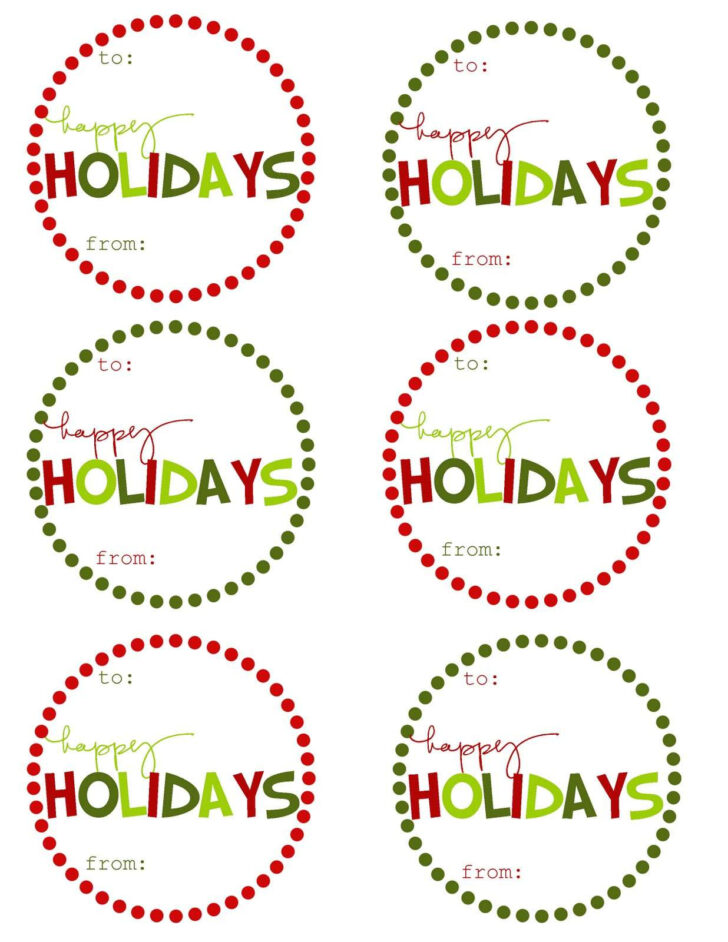 Christmas Gift Tags Printable