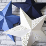 3D Paper Star Template: Paper Star Instructions And Free Template Regarding 5 Pointed Star Template Free Printable 500