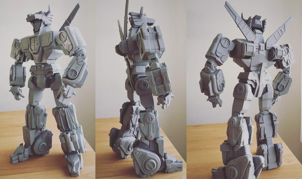 3D Print Your Own 17-Inch-Tall Fully-Articulated Voltron: Defender regarding 3D Printable Voltron Lions