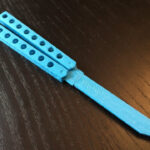 3D Printed Knife: Butterfly Knife In 3D Printable Butterfly Knife