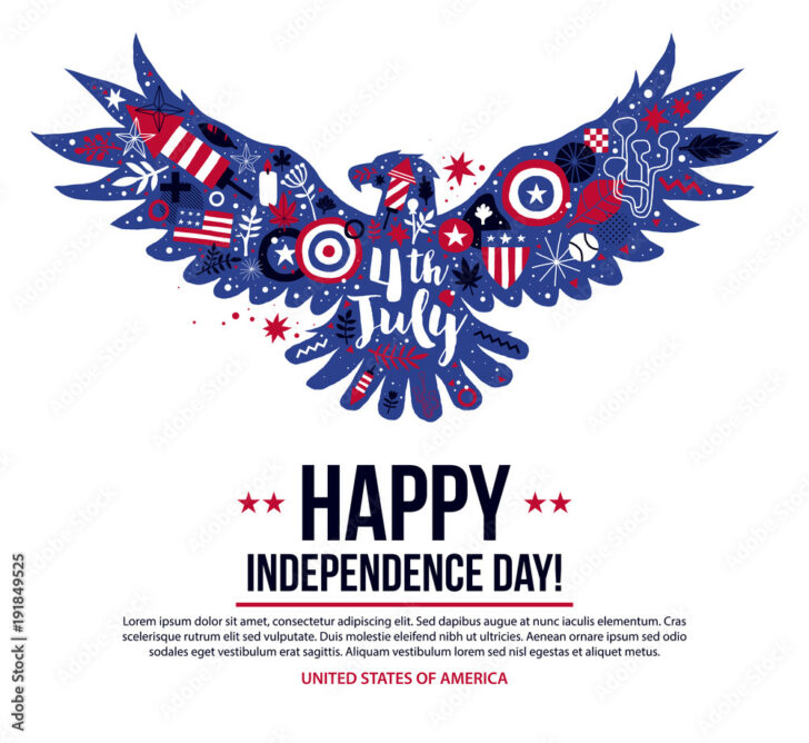 Printable 4th of July Eagle Stencils