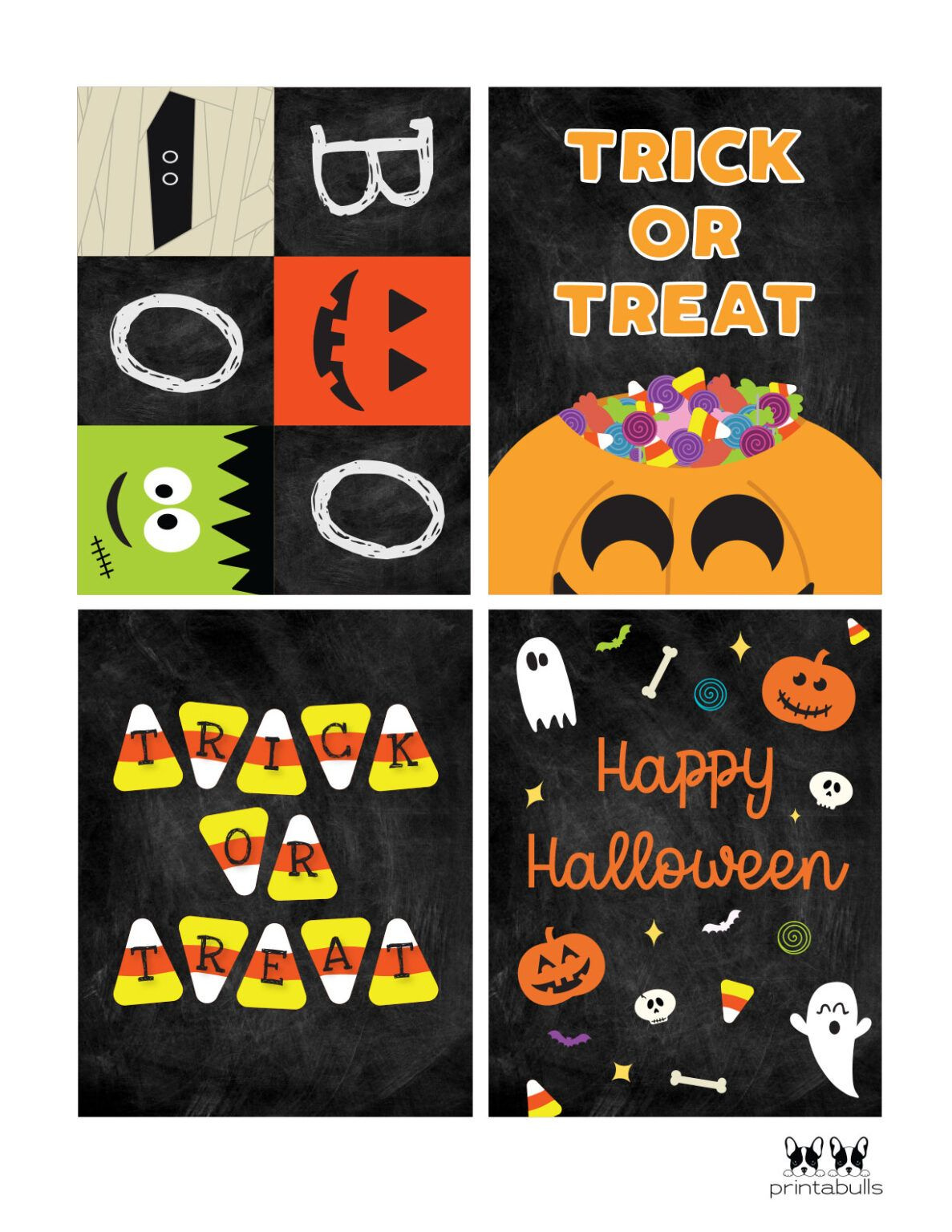 40+ Free Printable Halloween Cards | Printabulls throughout Free Printable Halloween Images