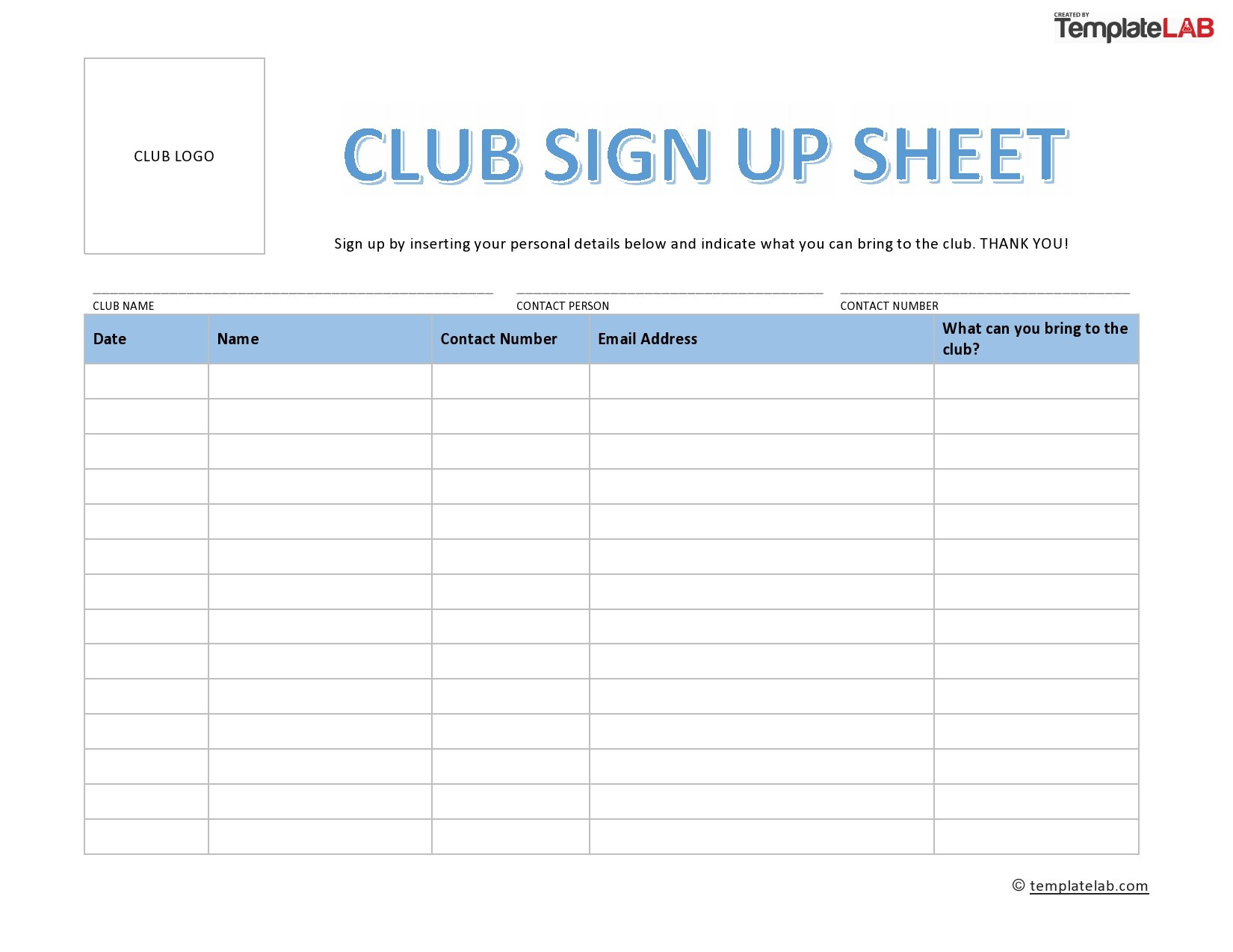 40 Sign Up Sheet / Sign In Sheet Templates (Word &amp;amp; Excel) regarding Printable Sign Up Sheet