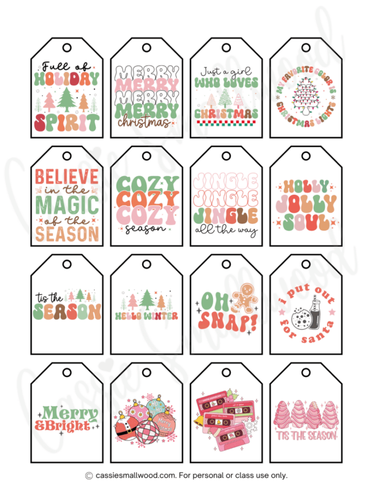 Christmas Gift Tags Free Printable