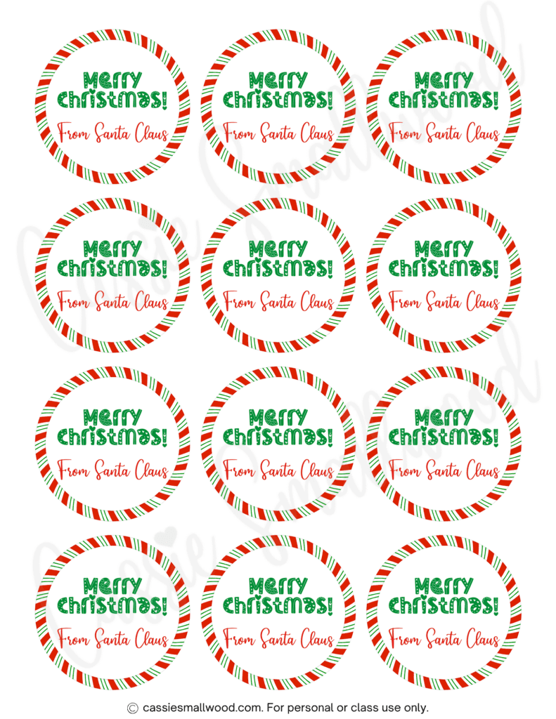 400+ Cutest Printable Christmas Tags (Free Pdf) - Cassie Smallwood regarding Christmas Gift Tags Free Printable