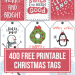 400 Free Printable Christmas Tags For Your Holiday Gifts For Free Printable Christmas Tags