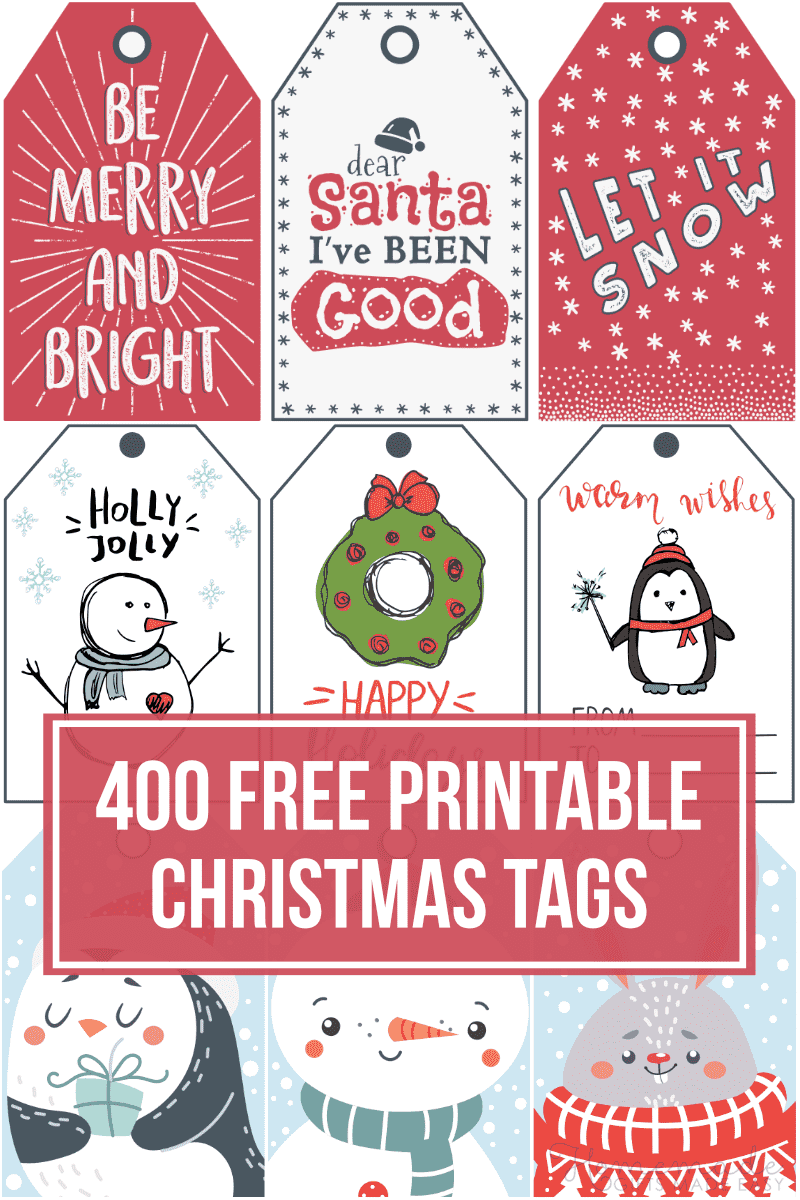 400 Free Printable Christmas Tags For Your Holiday Gifts for Free Printable Christmas Tags