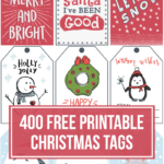 400 Free Printable Christmas Tags For Your Holiday Gifts Throughout Free Printable Christmas Gift Tags