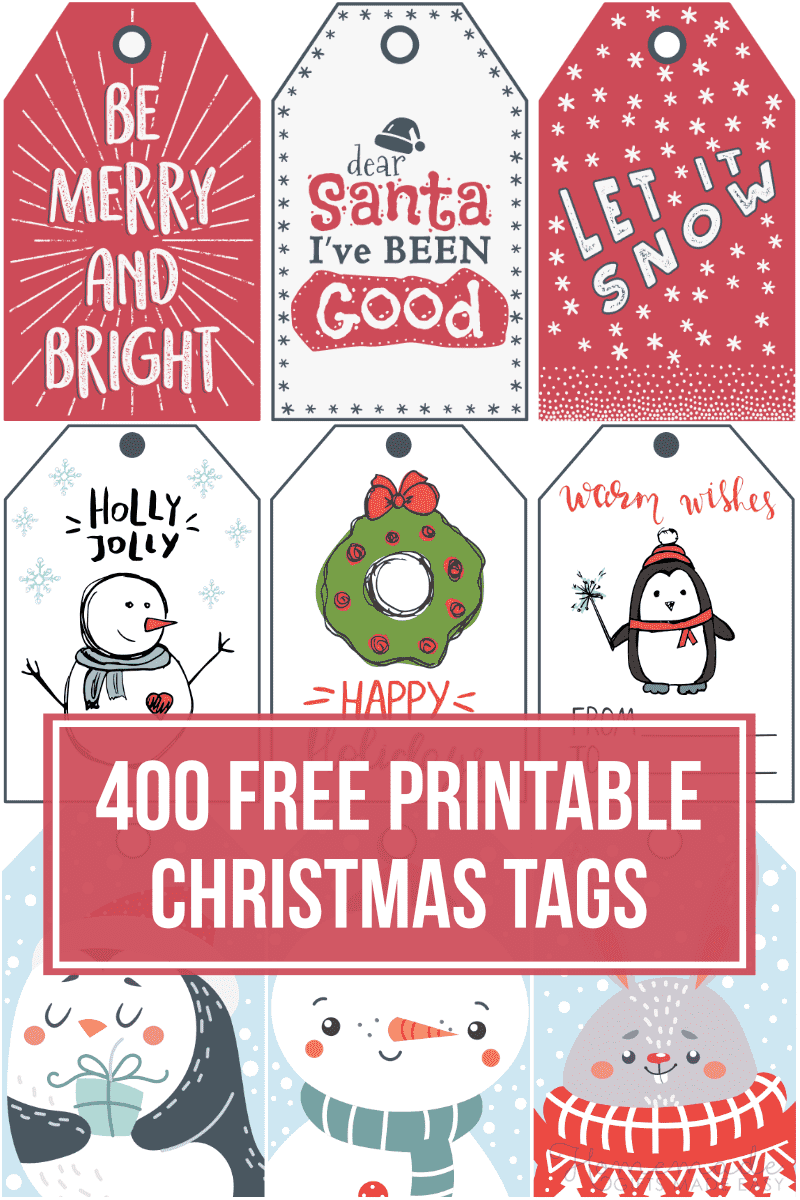 400 Free Printable Christmas Tags For Your Holiday Gifts throughout Free Printable Christmas Gift Tags