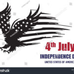 4Th July Usa Flag Eagle Independence Stock Vector (Royalty Free Regarding Printable 4th Of July Eagle Stencils