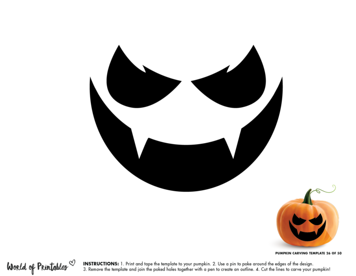 Free Printable Halloween Stencils For Pumpkin Carving