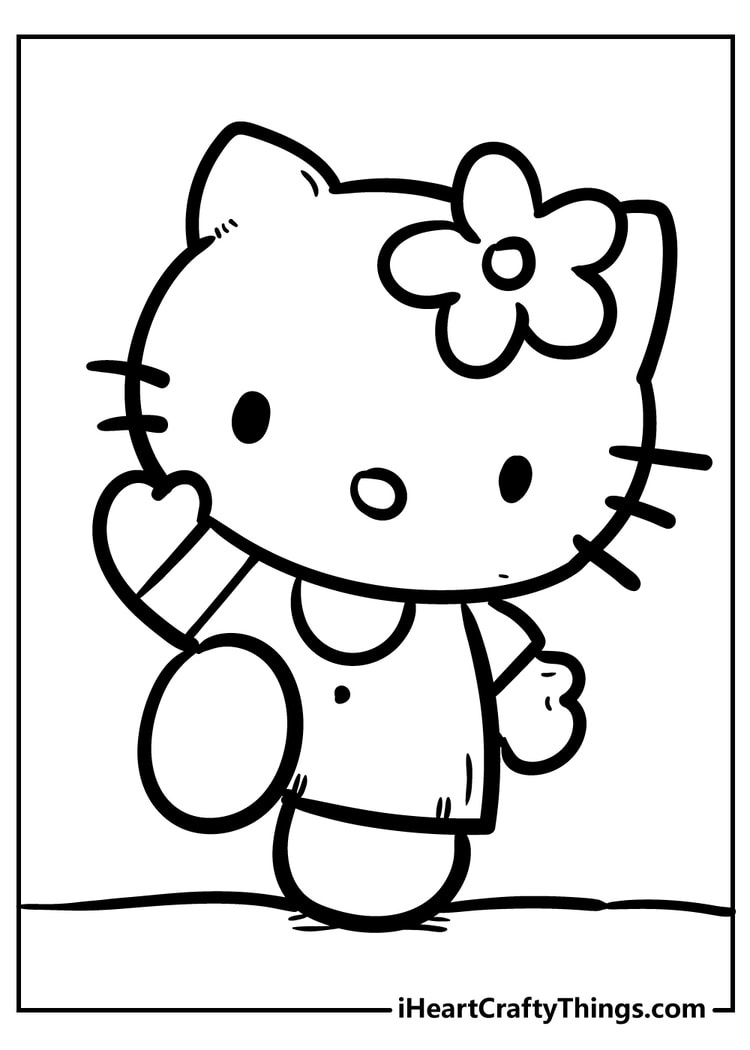 50 Hello Kitty Coloring Pages For 2024 - Free To Print! throughout Printable Coloring Hello Kitty