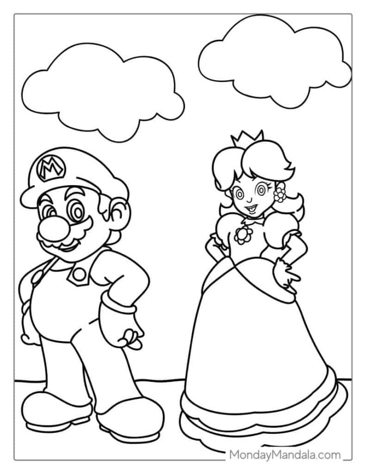 Super Mario Coloring Printables