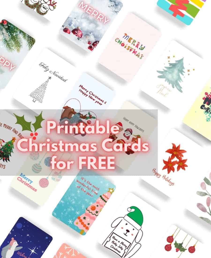 50+ Printable Christmas Cards For Free - Cheerfulcouple inside Free Printable Xmas Cards