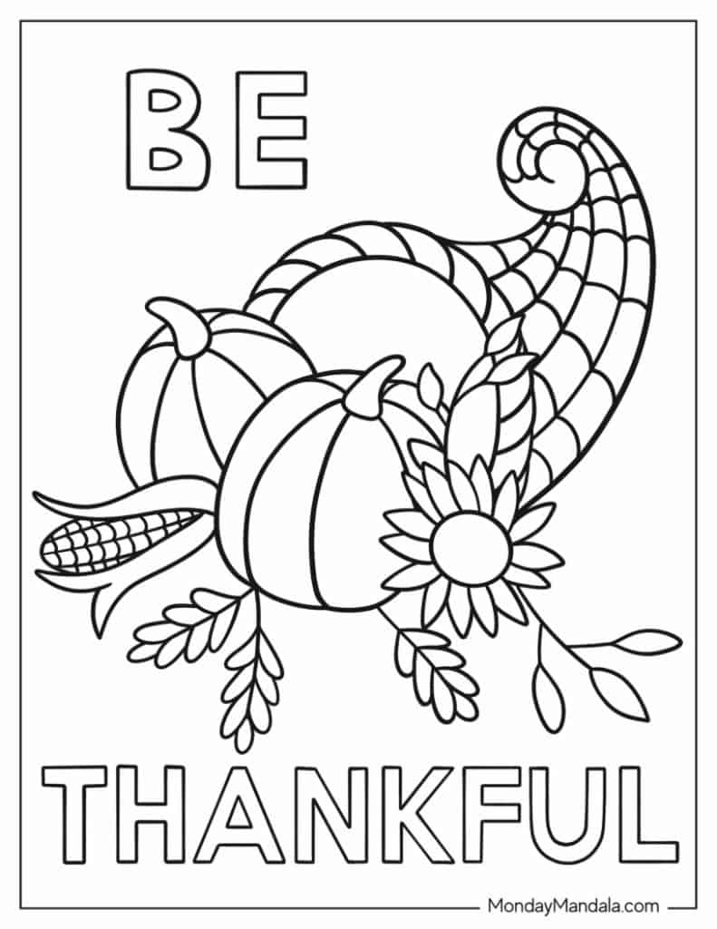 50 Thanksgiving Coloring Pages (Free Pdf Printables) with regard to Thanksgiving Coloring Sheets Printable