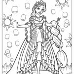 500 Princess Coloring Pages (Free Pdf Printables) Pertaining To Princess Coloring Sheets Printable