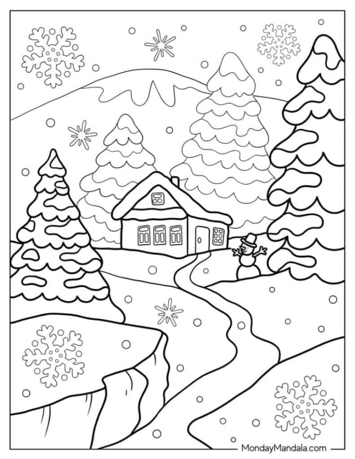 Printable Winter Coloring Pictures