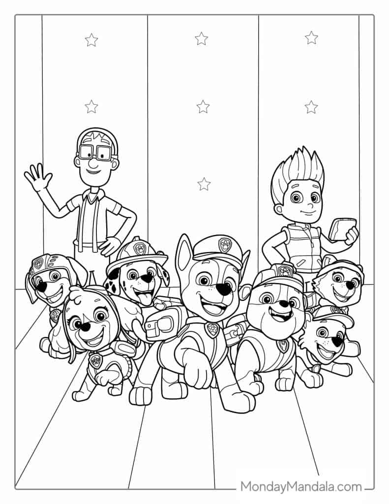 58 Paw Patrol Coloring Pages (Free Pdf Printables) inside Printable Colouring Pages Paw Patrol